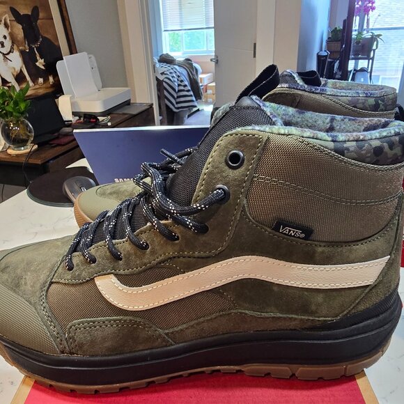Vans UltraRange Exo Hi MTE-1 Mens 10 Camo Dark Olive VN0A5KS5DOL RARE NEW - Picture 1 of 13